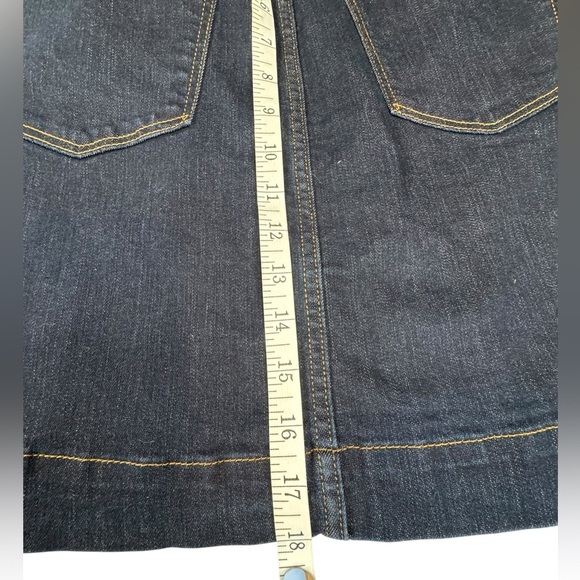 Gap 1969 Button Front Denim Mini Skirt 26 | Y2K Retro High Rise Jean Skirt D165 - Picture 7 of 8